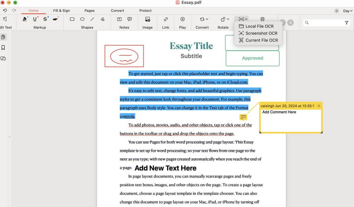 Add Annotations to a PDF with PDFgear