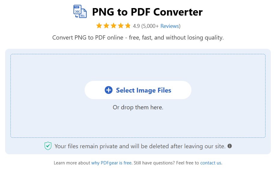 Add PNG Images to the Online Converter