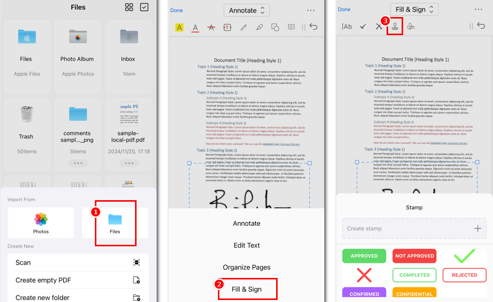 Menambahkan Stempel di PDF HP