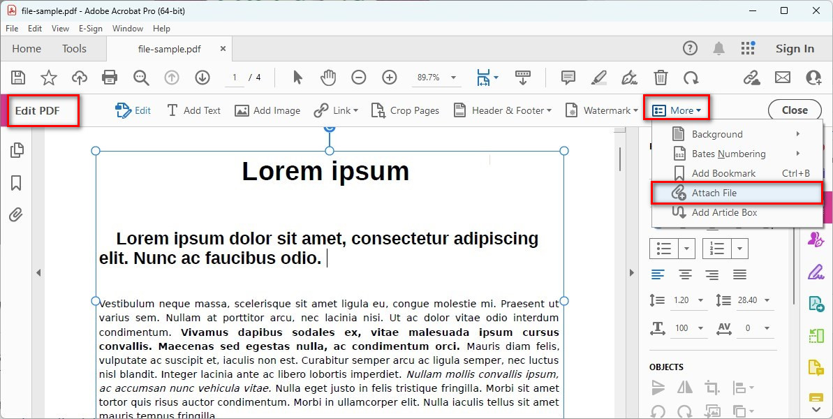 Anexar Arquivo no PDF com o Acrobat