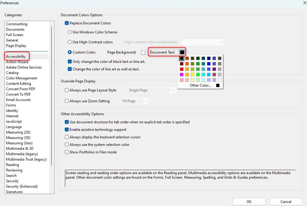 Cambia colore testo PDF con Adobe Acrobat