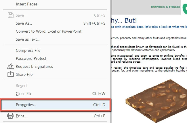 Klik pada Opsi Properties