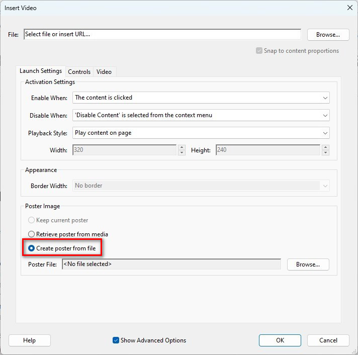 Criar Poster para Vídeo