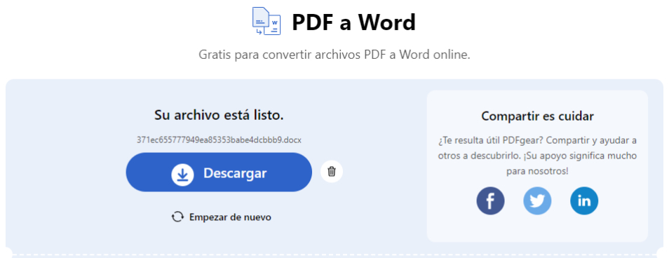 Descargue el archivo de Word