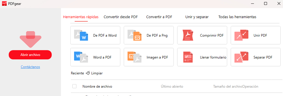 Importar un PDF en PDFgear