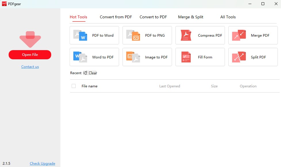 Add a PDF File to PDFgear