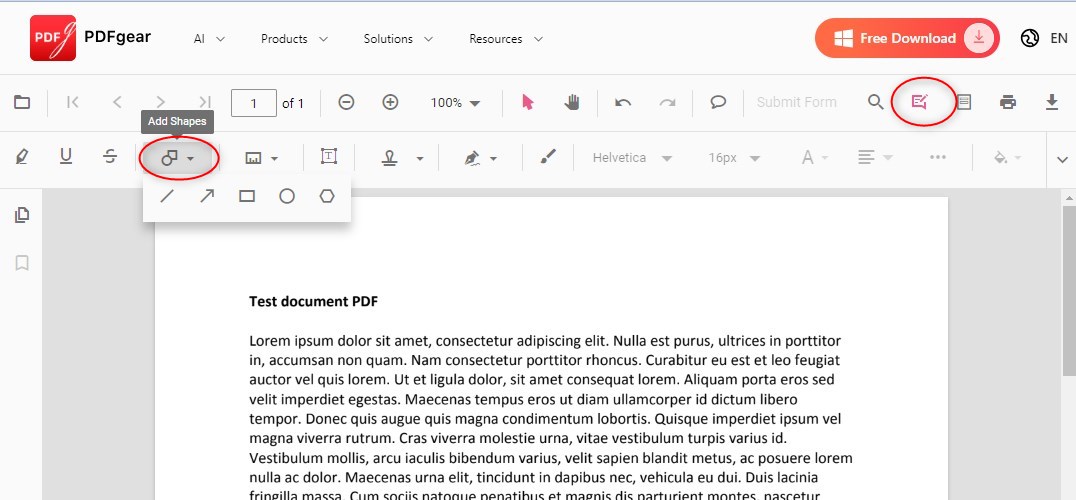 Open the Editing Tools