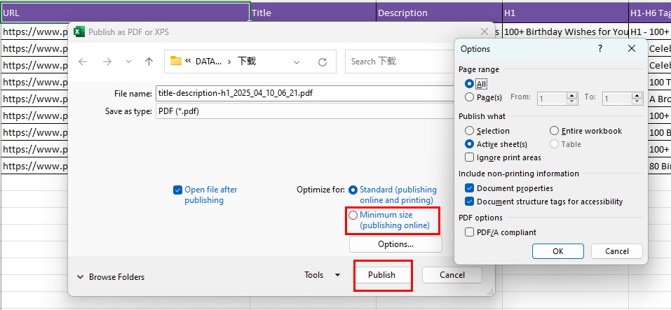 Re-export Your File to Reduce the PDF Size
