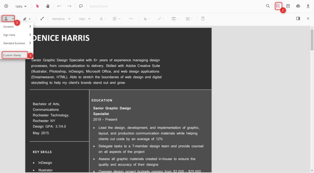 Pilih Stempel Kustom