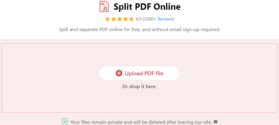 Click Upload PDF File