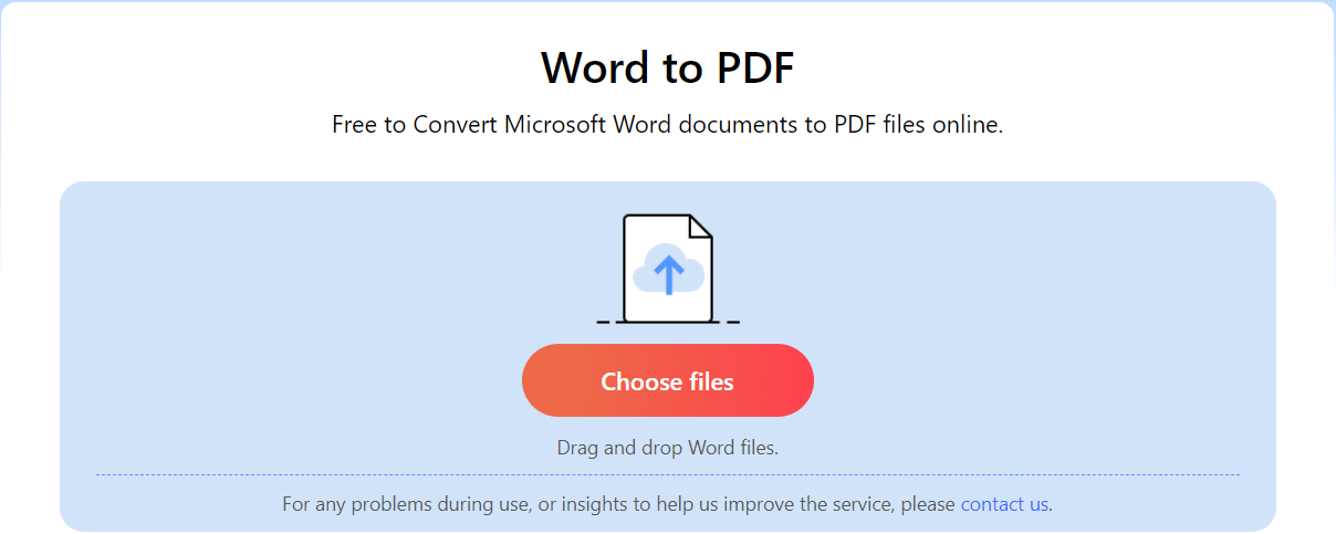PDFgearにWordをアップロード