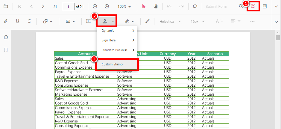Seleziona il Timbro Personalizzato