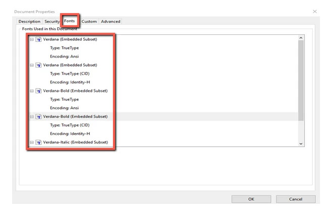 Adobeでフォント名を確認