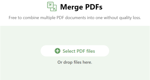 Add PDF Files to PDFgear Online Merger