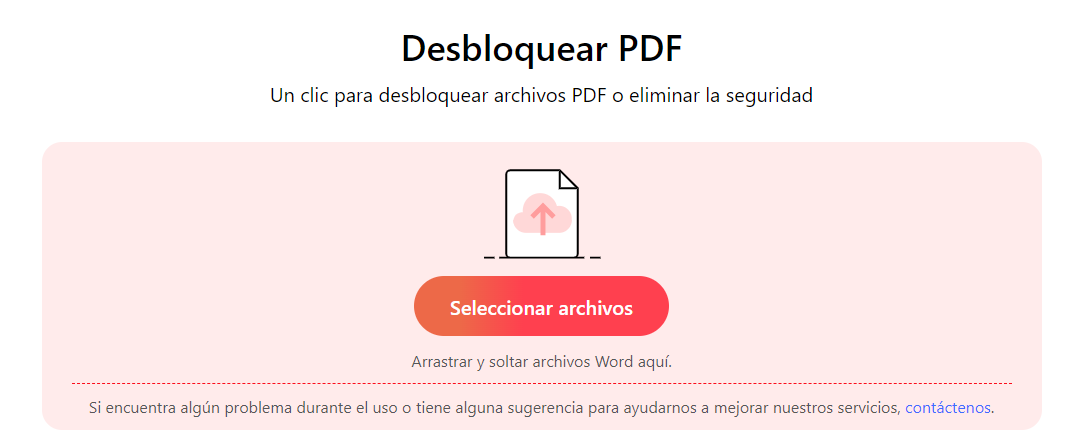 Cargue Archivos PDF Protegidos a PDFgear Online