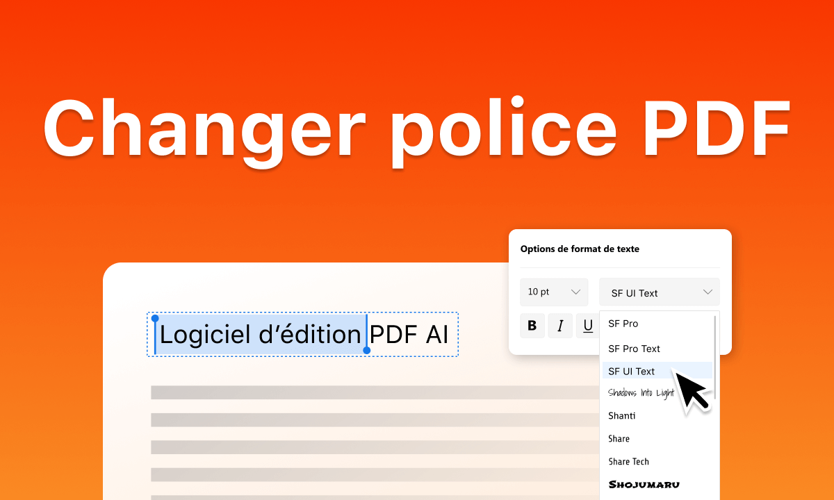 Comment changer les polices dans un PDF