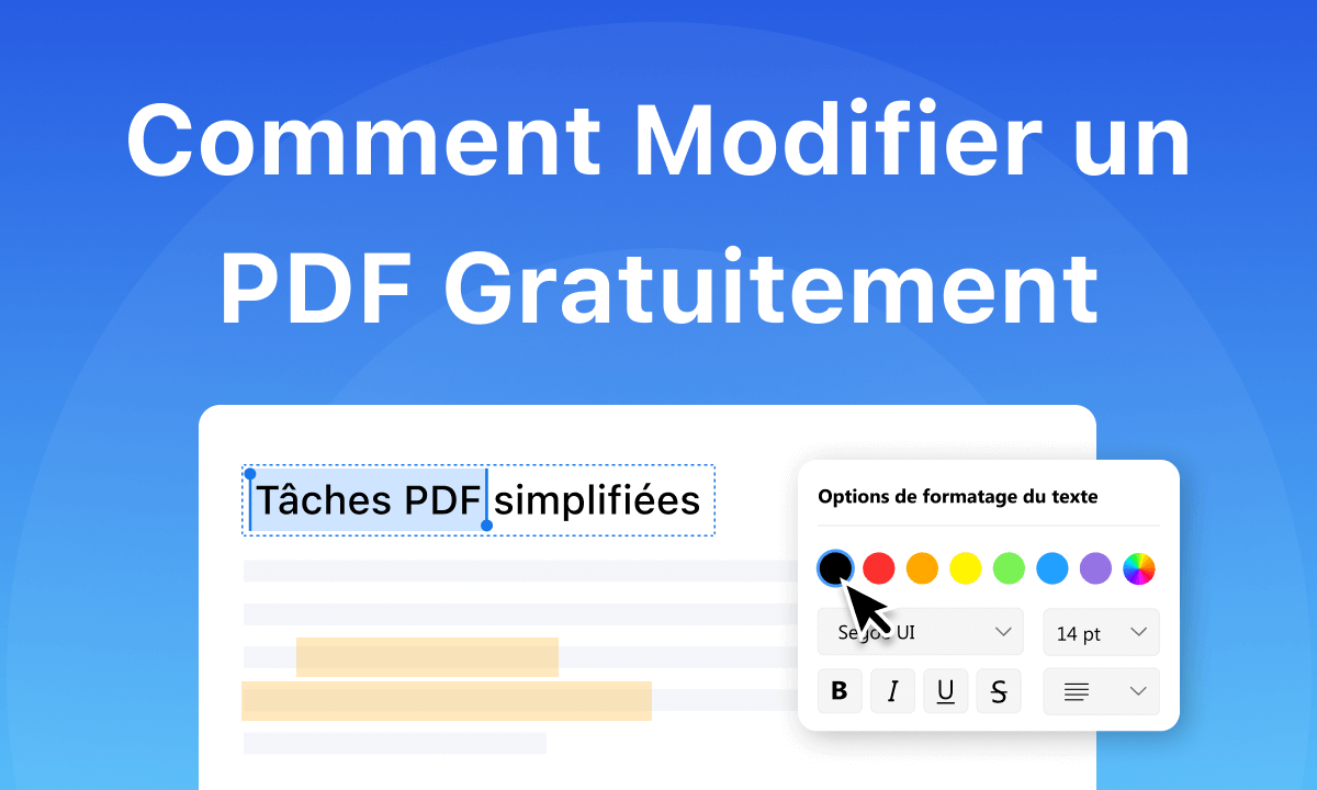 Comment modifier un PDF gratuitement